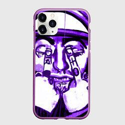 Чехол iPhone 11 Pro матовый F**K, цвет: 3D-фиолетовый
