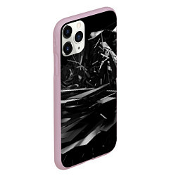 Чехол iPhone 11 Pro матовый Осколки, цвет: 3D-розовый — фото 2