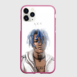 Чехол iPhone 11 Pro матовый XXXTentacion - art, цвет: 3D-малиновый