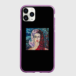 Чехол iPhone 11 Pro матовый Три дня дождя - когда ты откроешь глаза, цвет: 3D-фиолетовый