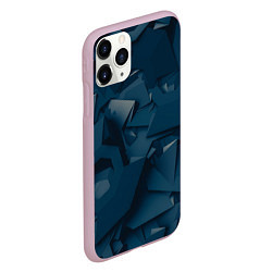 Чехол iPhone 11 Pro матовый Абстрактное множество металлических предметов, цвет: 3D-розовый — фото 2