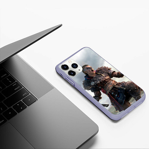 Чехол iPhone 11 Pro матовый Assassins Creed Эйвор / 3D-Светло-сиреневый – фото 3