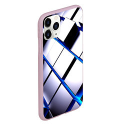 Чехол iPhone 11 Pro матовый Неоновые плиты киберпанк, цвет: 3D-розовый — фото 2