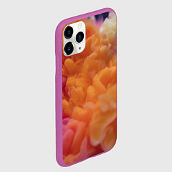 Чехол iPhone 11 Pro матовый Разноцветный дым сгустки, цвет: 3D-фиолетовый — фото 2