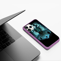 Чехол iPhone 11 Pro матовый Огромный энт, цвет: 3D-фиолетовый — фото 2
