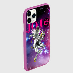 Чехол iPhone 11 Pro матовый Made in heaven - stand of Enrico Pucci - Jojo, цвет: 3D-фиолетовый — фото 2