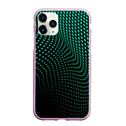 Чехол iPhone 11 Pro матовый Изгибаемые точки, цвет: 3D-розовый
