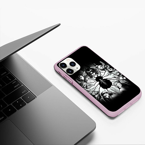 Чехол iPhone 11 Pro матовый Аниме - Охотник х Охотник / 3D-Розовый – фото 3