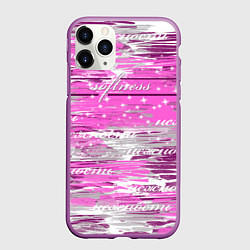Чехол iPhone 11 Pro матовый Softness, цвет: 3D-фиолетовый