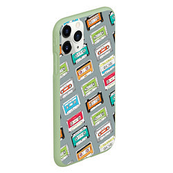 Чехол iPhone 11 Pro матовый Родом из 90х, цвет: 3D-салатовый — фото 2