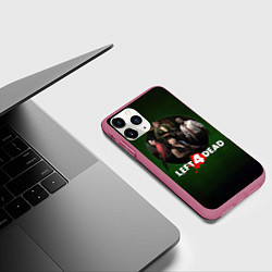 Чехол iPhone 11 Pro матовый Left 4 dead команда, цвет: 3D-малиновый — фото 2