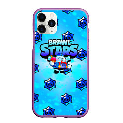 Чехол iPhone 11 Pro матовый Brawl Stars Лу, цвет: 3D-фиолетовый