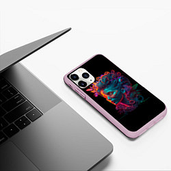 Чехол iPhone 11 Pro матовый The Neon Queen, цвет: 3D-розовый — фото 2