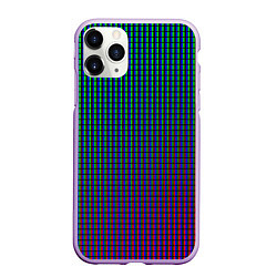 Чехол iPhone 11 Pro матовый Multicolored texture, цвет: 3D-сиреневый