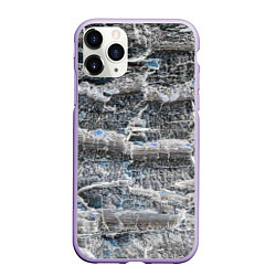 Чехол iPhone 11 Pro матовый Неземная текстура, цвет: 3D-светло-сиреневый