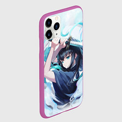 Чехол iPhone 11 Pro матовый Muichiro Tokito Demon Slayer, цвет: 3D-фиолетовый — фото 2