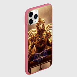 Чехол iPhone 11 Pro матовый PUBG фараоны, цвет: 3D-малиновый — фото 2