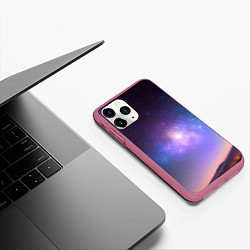 Чехол iPhone 11 Pro матовый Вселенная-арт, цвет: 3D-малиновый — фото 2