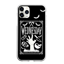 Чехол iPhone 11 Pro матовый Wednesday - thing, цвет: 3D-белый