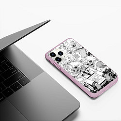 Чехол iPhone 11 Pro матовый Мина Ашидо - Моя геройская академия, цвет: 3D-розовый — фото 2