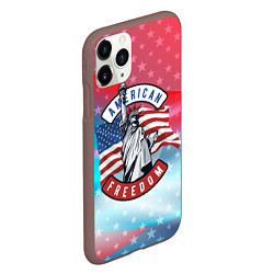 Чехол iPhone 11 Pro матовый American freedom, цвет: 3D-коричневый — фото 2