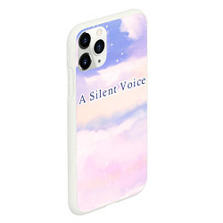 Чехол iPhone 11 Pro матовый A Silent Voice sky clouds, цвет: 3D-белый — фото 2
