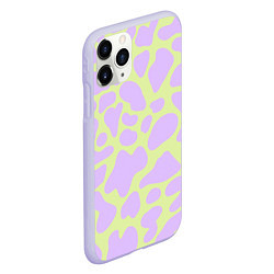 Чехол iPhone 11 Pro матовый Пятна скорлупы дракона - паттерн, цвет: 3D-светло-сиреневый — фото 2