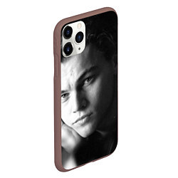 Чехол iPhone 11 Pro матовый Леонардо Ди Каприо фото, цвет: 3D-коричневый — фото 2
