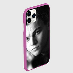 Чехол iPhone 11 Pro матовый Леонардо Ди Каприо фото, цвет: 3D-фиолетовый — фото 2