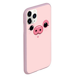 Чехол iPhone 11 Pro матовый Пухля, цвет: 3D-розовый — фото 2