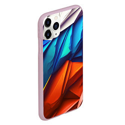 Чехол iPhone 11 Pro матовый Российский флаг на скале, цвет: 3D-розовый — фото 2