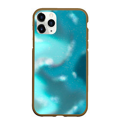 Чехол iPhone 11 Pro матовый Волны в море, цвет: 3D-коричневый