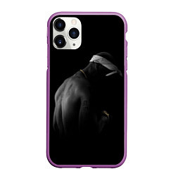 Чехол iPhone 11 Pro матовый 2Pac Тупак Шакур, цвет: 3D-фиолетовый