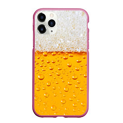 Чехол iPhone 11 Pro матовый Пенное, цвет: 3D-малиновый