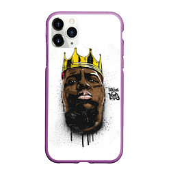 Чехол iPhone 11 Pro матовый The Notorious B I G, цвет: 3D-фиолетовый