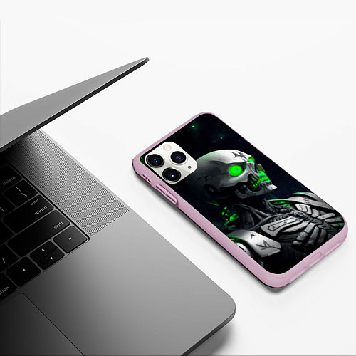 Чехол iPhone 11 Pro матовый Necron / 3D-Розовый – фото 3