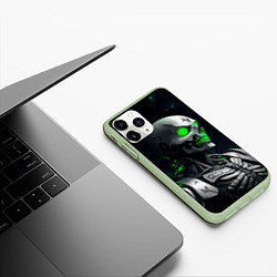 Чехол iPhone 11 Pro матовый Necron, цвет: 3D-салатовый — фото 2