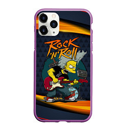 Чехол iPhone 11 Pro матовый Simpsons RocknRoll