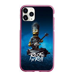 Чехол iPhone 11 Pro матовый Simpson rock