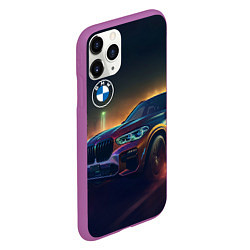 Чехол iPhone 11 Pro матовый BMW midjourney, цвет: 3D-фиолетовый — фото 2