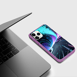 Чехол iPhone 11 Pro матовый Путь к вечности, цвет: 3D-фиолетовый — фото 2
