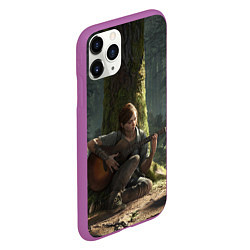 Чехол iPhone 11 Pro матовый Элли с гитарой, цвет: 3D-фиолетовый — фото 2