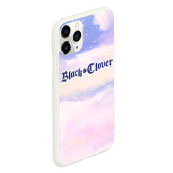 Чехол iPhone 11 Pro матовый Black Clover sky clouds, цвет: 3D-белый — фото 2