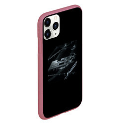 Чехол iPhone 11 Pro матовый Jeembo - Black box, цвет: 3D-малиновый — фото 2