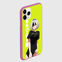 Чехол iPhone 11 Pro матовый YoRHa 2-gou B-gata, цвет: 3D-фиолетовый — фото 2