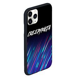 Чехол iPhone 11 Pro матовый CreepyPasta stream, цвет: 3D-черный — фото 2