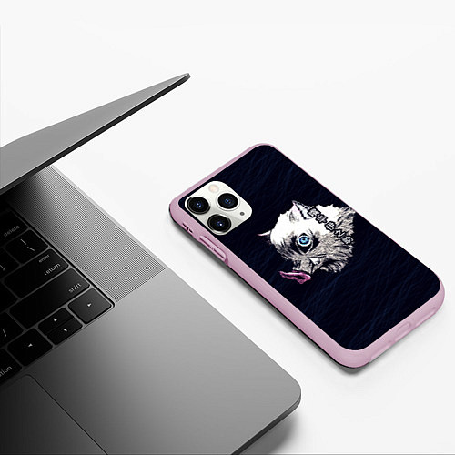Чехол iPhone 11 Pro матовый Кабан Иноскэ Хасибира / 3D-Розовый – фото 3
