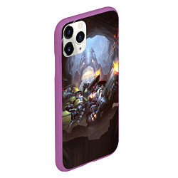 Чехол iPhone 11 Pro матовый Team Deep Rock Galactic, цвет: 3D-фиолетовый — фото 2