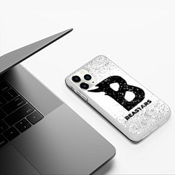 Чехол iPhone 11 Pro матовый Beastars с потертостями на светлом фоне, цвет: 3D-белый — фото 2
