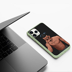 Чехол iPhone 11 Pro матовый XXXTentacion арт, цвет: 3D-салатовый — фото 2